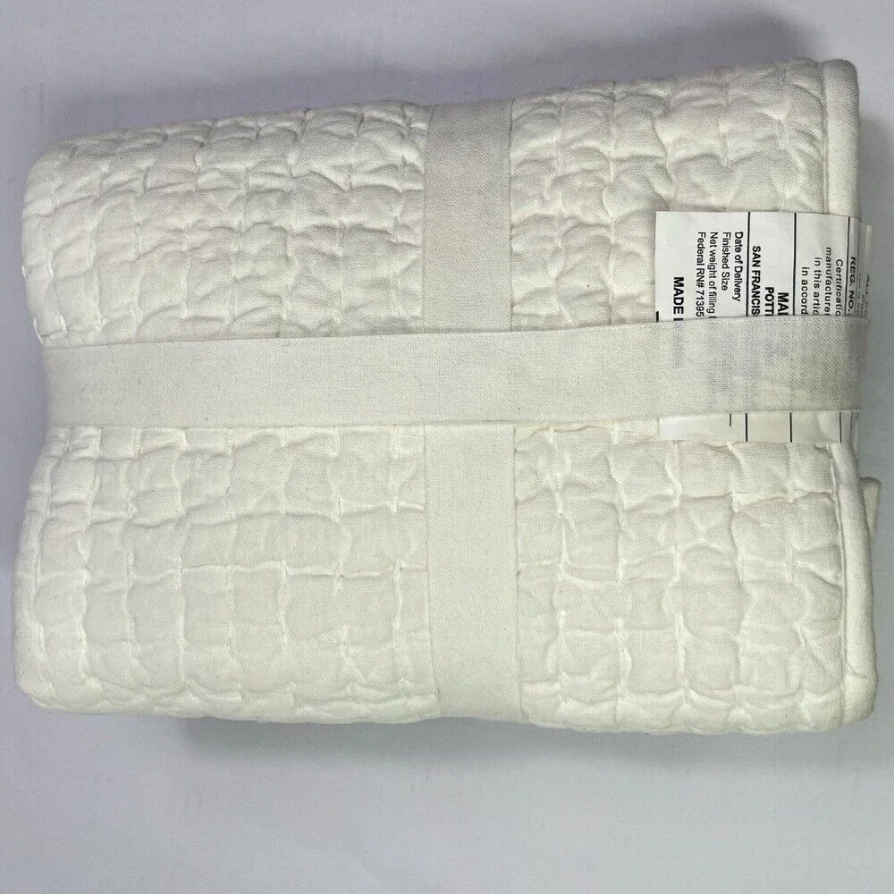 Pottery Barn Pickstitch Sham‎ Standard Size Responsibly Made Non-Toxic